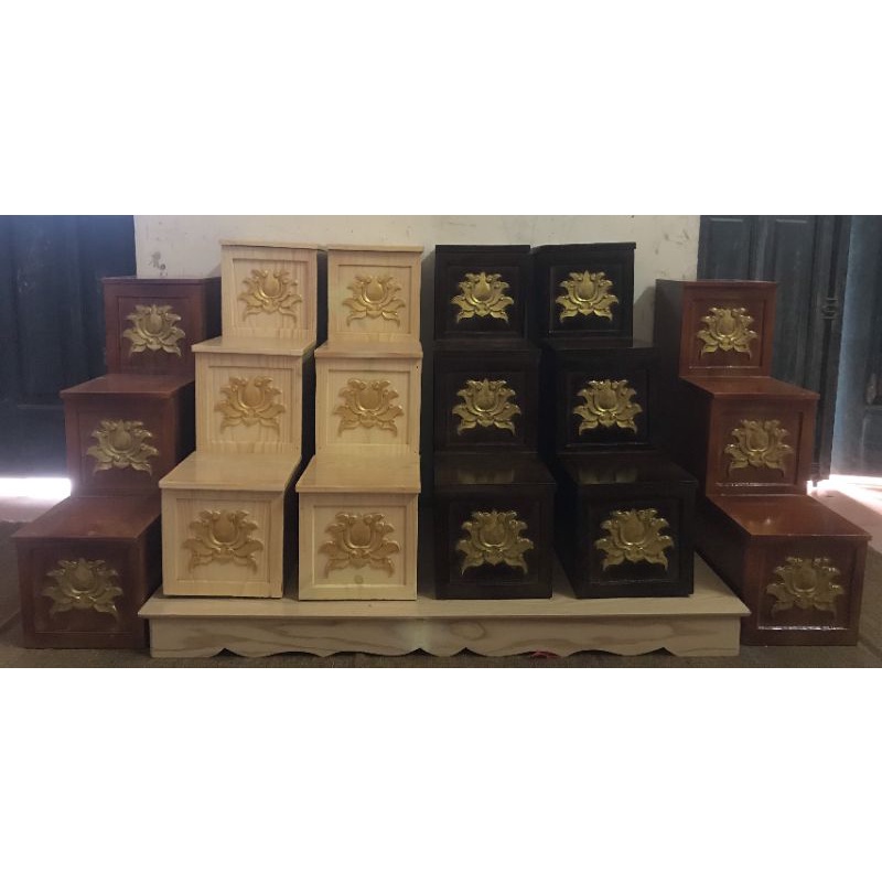 🏕FREE SHIP🏕bục kê tam cấp và nhị cấp đặt hai bên ban thờ thần tài, để tượng, đồ lễ