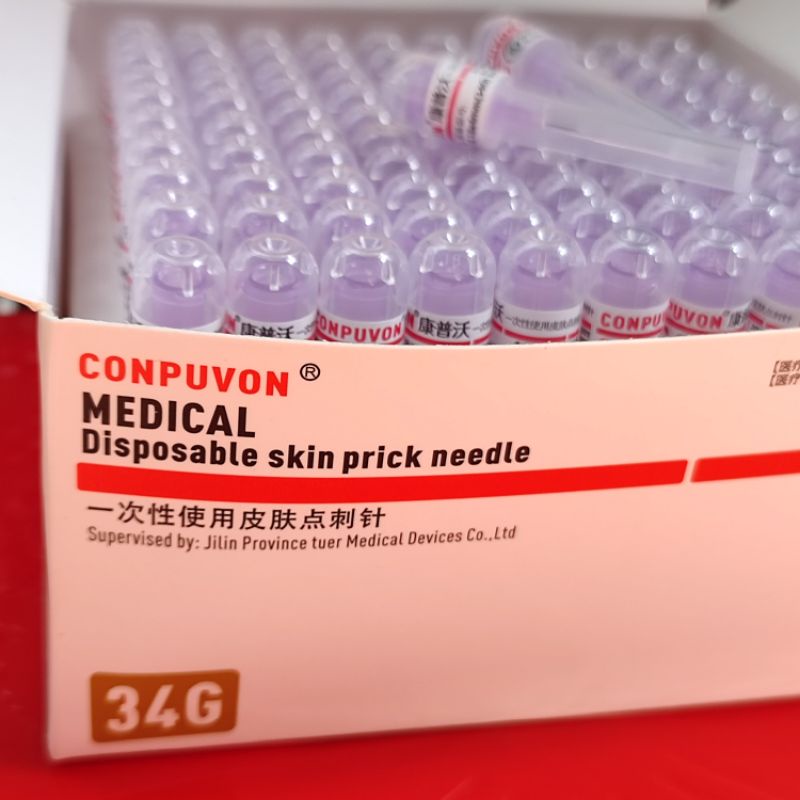 (Q1-HCM) |01 CÂY| Đầu Kim Meso 34G-4mm Căng Bóng | Kim Nano Siêu Nhỏ 34G Chuyên Tiêm Vùng Mắt Tiêm PRP