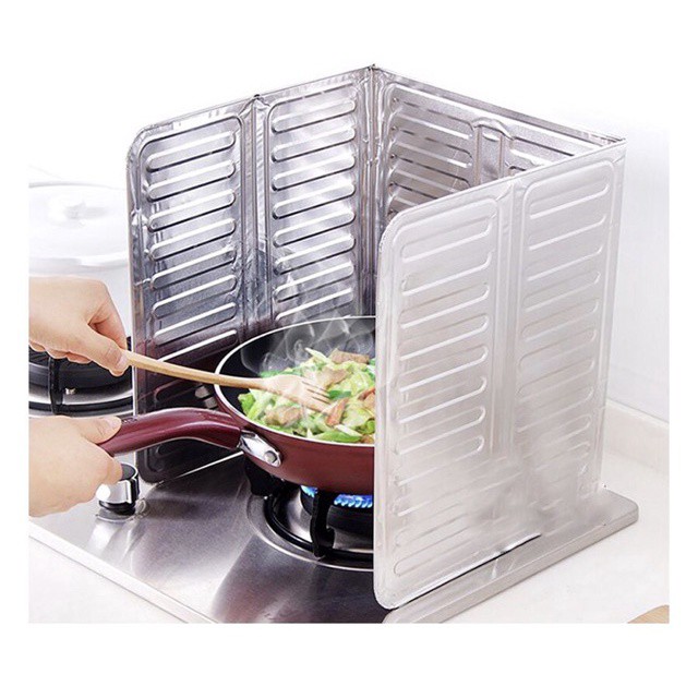 Tấm nhôm chắn gió bếp ga - chống bắn dầu mỡ đa năng