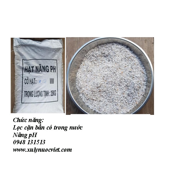 5kg vật liệu lọc nước hạt nâng pH, tăng pH trong nước