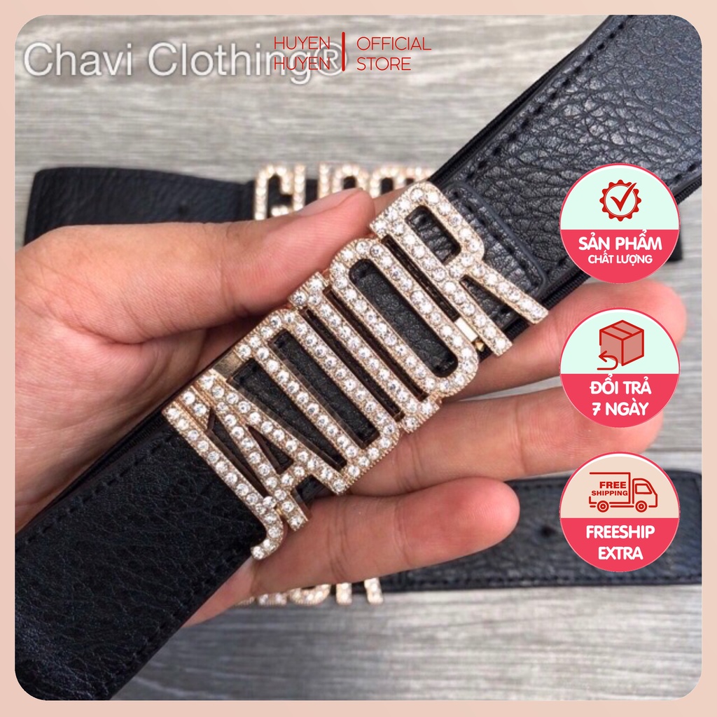 HOT SALE Thắt lưng đầm đính đá bản vừa 4cm tôn eo tôn dáng