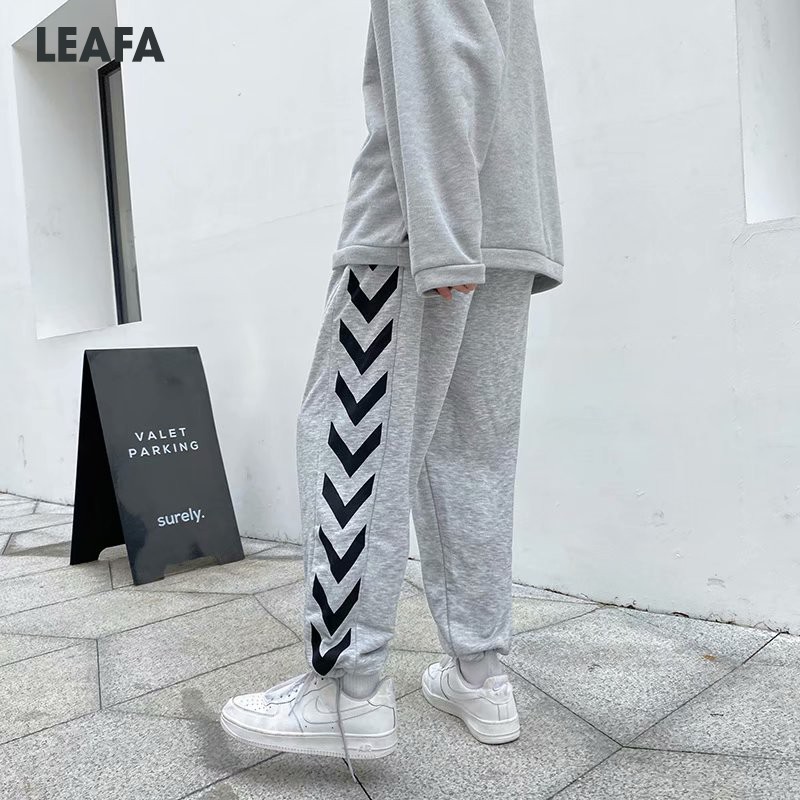 [COMBO] SET 2 Quần Ống Rộng Nam Nữ Dáng Rộng Lưng Thun Quần Jogger Unisex Bo Rút Gấu Phong Cách Hiphop QJ22C LEAFA