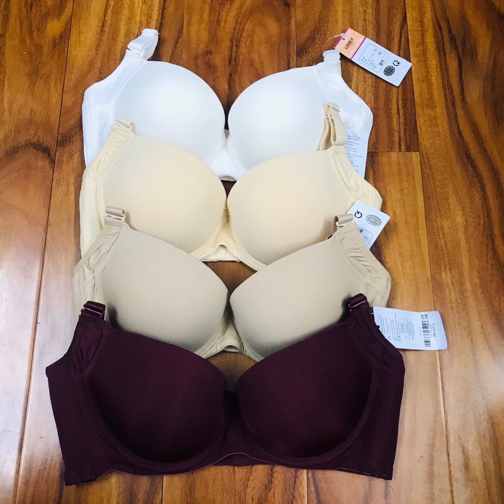 Áo lót Áo Ngực bản to quai 3 móc VNXK Nhật Bản Size 34 36 38 ngực lép ngực nhỏ mút dày