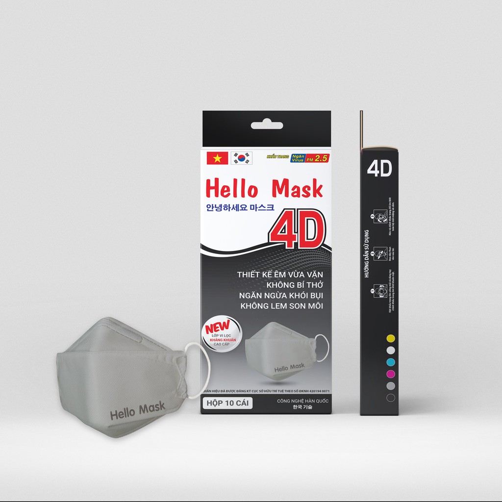 [Có giấy chất lượng] Khẩu trang 4D HELLO MASK, WIN MASK không dính son | BigBuy360 - bigbuy360.vn