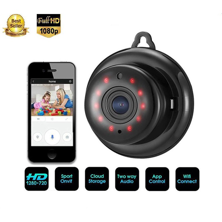 Camera Giám sát Wifi Không Dây HD 1080P Camera An Ninh IP HỒNG NGOẠI Nhìn Đêm Camera QUAN SÁT Camera Mini