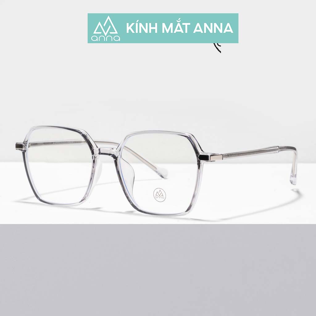 Gọng kính mắt thời trang chính hãng ANNA nam nữ dáng tròn gọng nhựa dẻo 350HQ048
