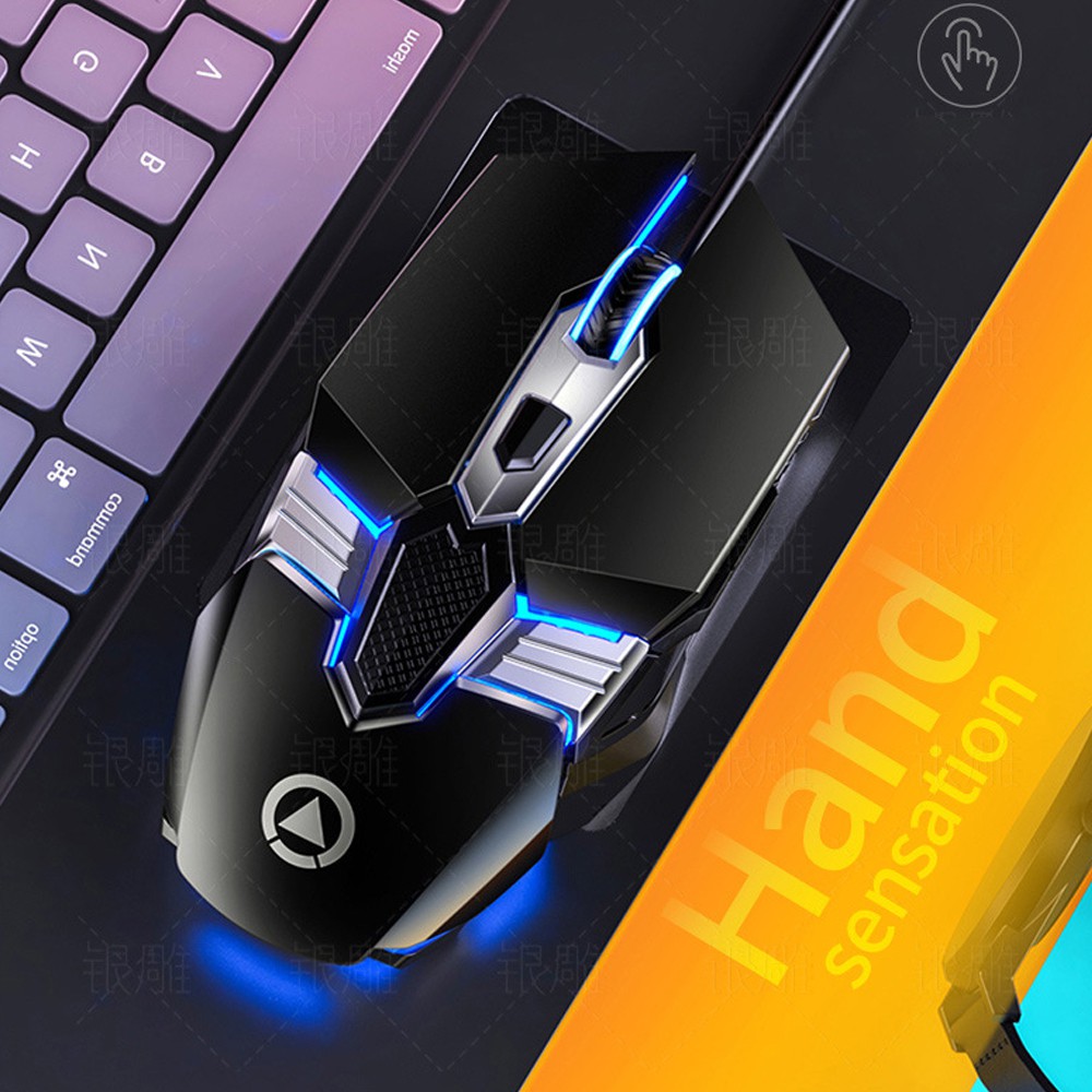 Chuột gaming YINDI-G12, chuột máy tính có dây ,tùy chỉnh DPI 4 cấp độ, dùng cho laptop, máy tính, pc- Bảo hành 6 tháng