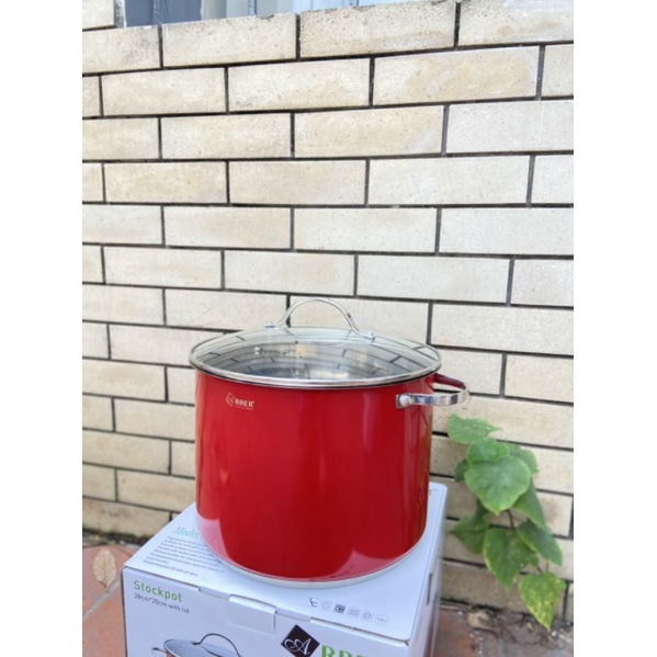 Nồi luộc gà cao cấp arber màu đỏ dung tích 28cm