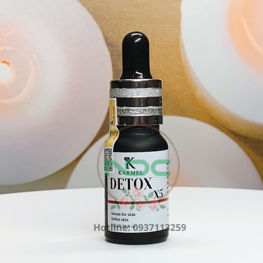 Serum Mụn Detox X5 KARMEL 10ml – Giải Quyết Mụn Ẩn, Đầu Đen; Da Nhiễm Corticoid; Sáng Da, Mờ Thâm Mụn -NDC Shop