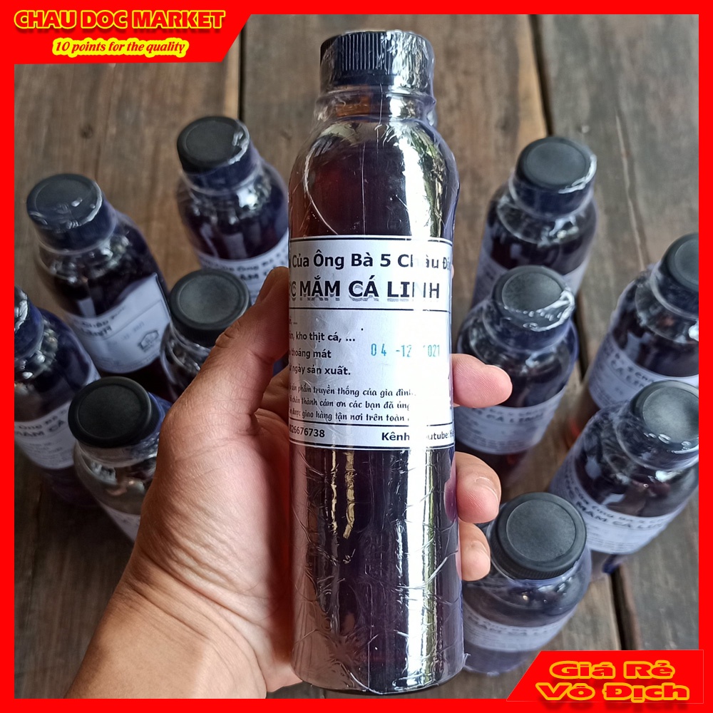 Nước Mắm Cá Linh Nguyên Chất Chai 330 ml Nhà làm .