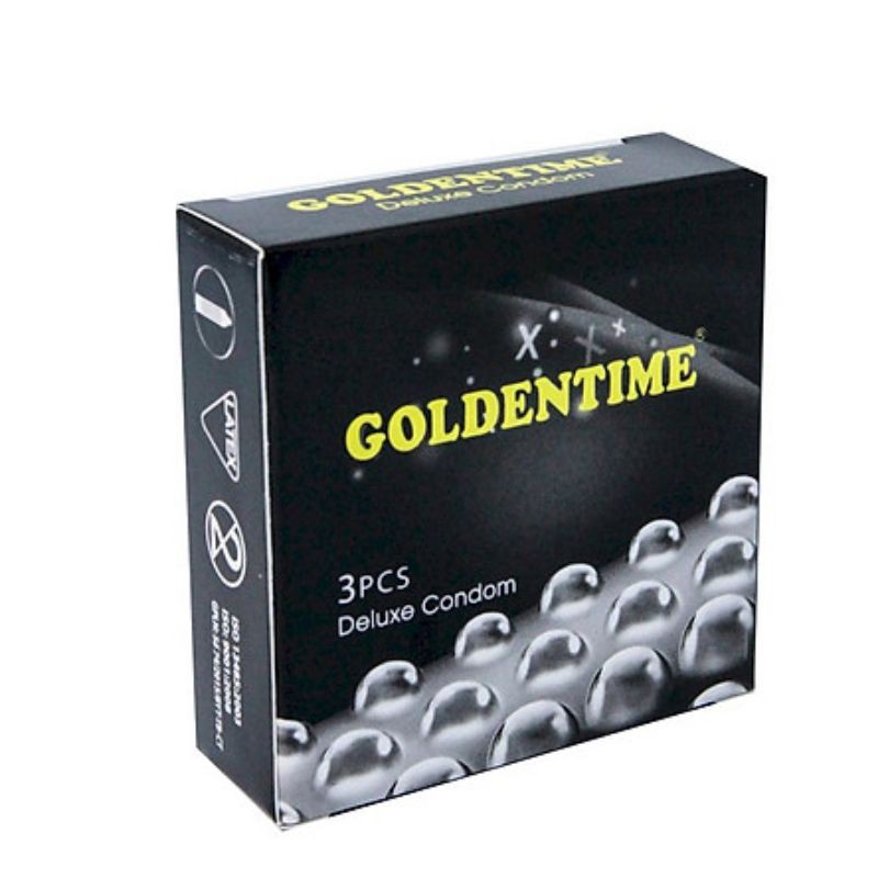 Bao cao su Goldentime - Bi Gai - Kéo Dài Thời Gian Quan Hệ - Nhiều gel - Tăng khoái cảm (1 chiếc)
