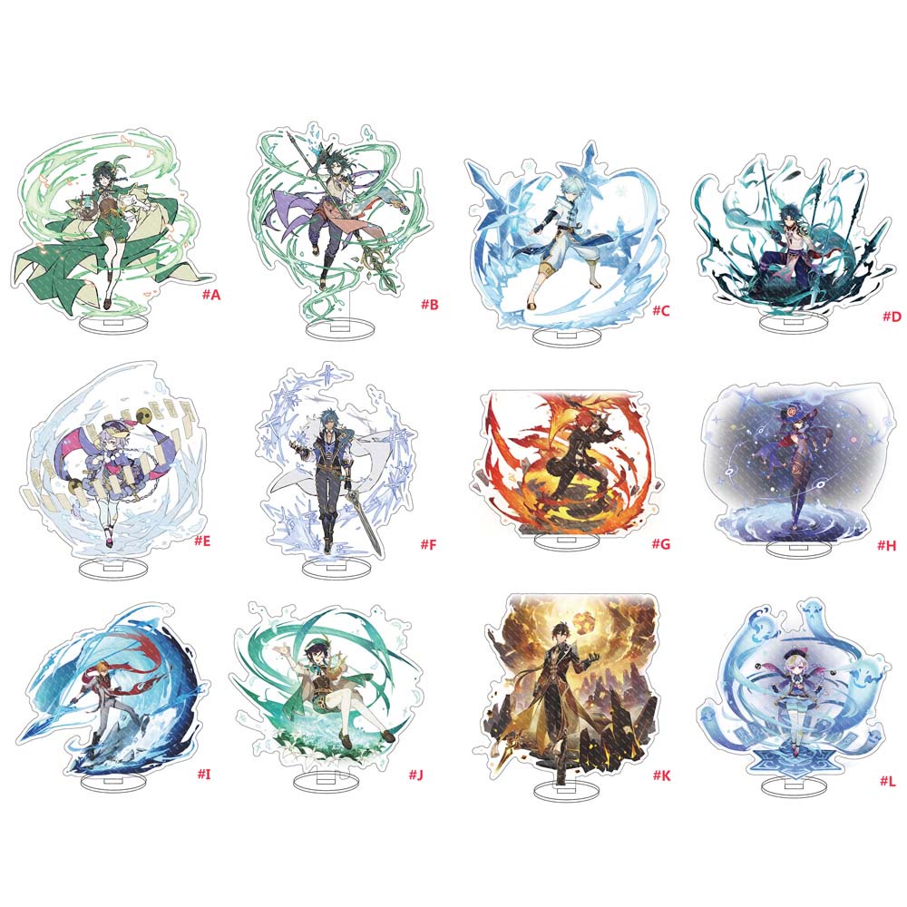 Mô hình nhân vật anime Genshin Impact có giá đỡ bằng acrylic