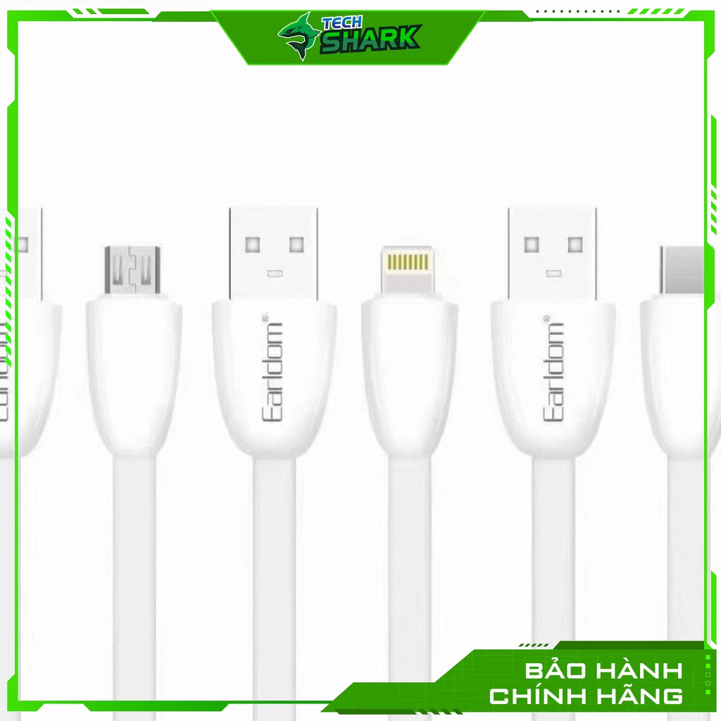 Cáp Sạc sạc nhanh 2.4A EC–111, dây sạc nhựa cao cấp chống gãy đứt, chống rồi 3m
