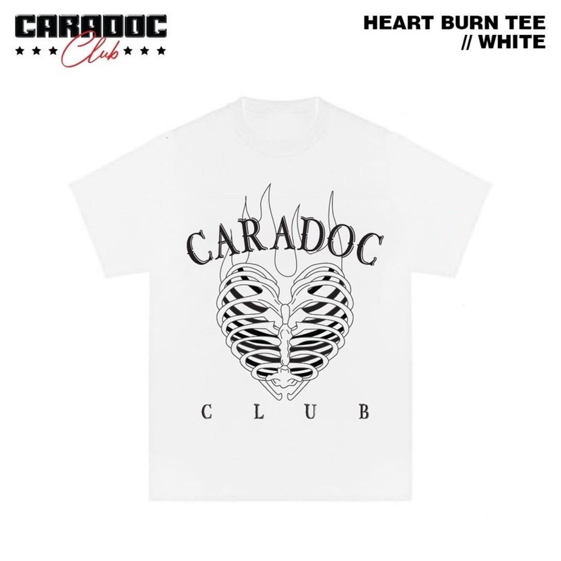 Áo Thun Heart Burn CRD - Màu Trắng/Đen