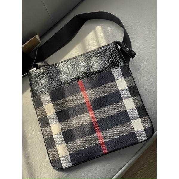 TNS - Túi đeo chéo nam caro hottrend BBR crossbody bag-chất canvas độc đáo caro navy