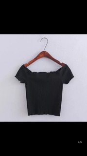 Áo trễ vai zara basic