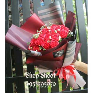 BÓ HOA SÁP 30 BÔNG ĐỎ SIÊU SANG TRỌNG