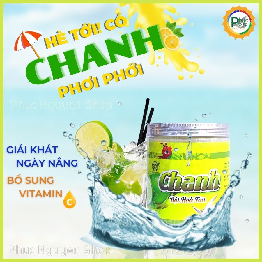 Bột chanh hòa tan Chavi thơm ngon bổ sung vitamin C-hộp 400g