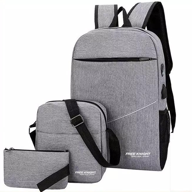 Freeknight Mua 1 Get 2 Ba Lô Đi Học Có Lỗ Sạc Tai Nghe TR802 Y1W9 Giá Rẻ Nhất Thiết Kế Mới Nhất Dành Cho Nam Sinh