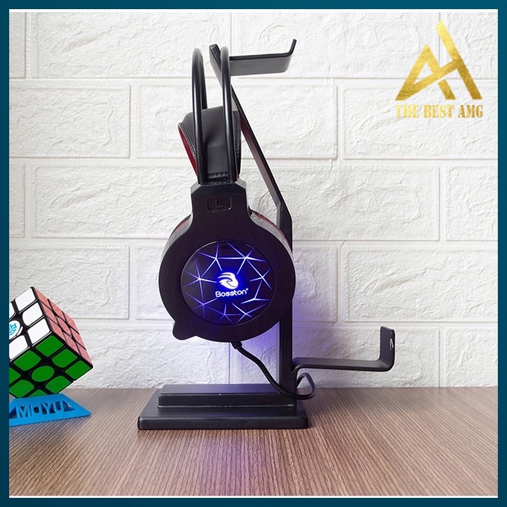 Tai Nghe Headphone Gaming Đèn LED 7 Màu Có Mic BOSSTON HS-09 Tai Nghe Nhạc Máy Vi Tính PC Laptop Chuyên Game Có Dây