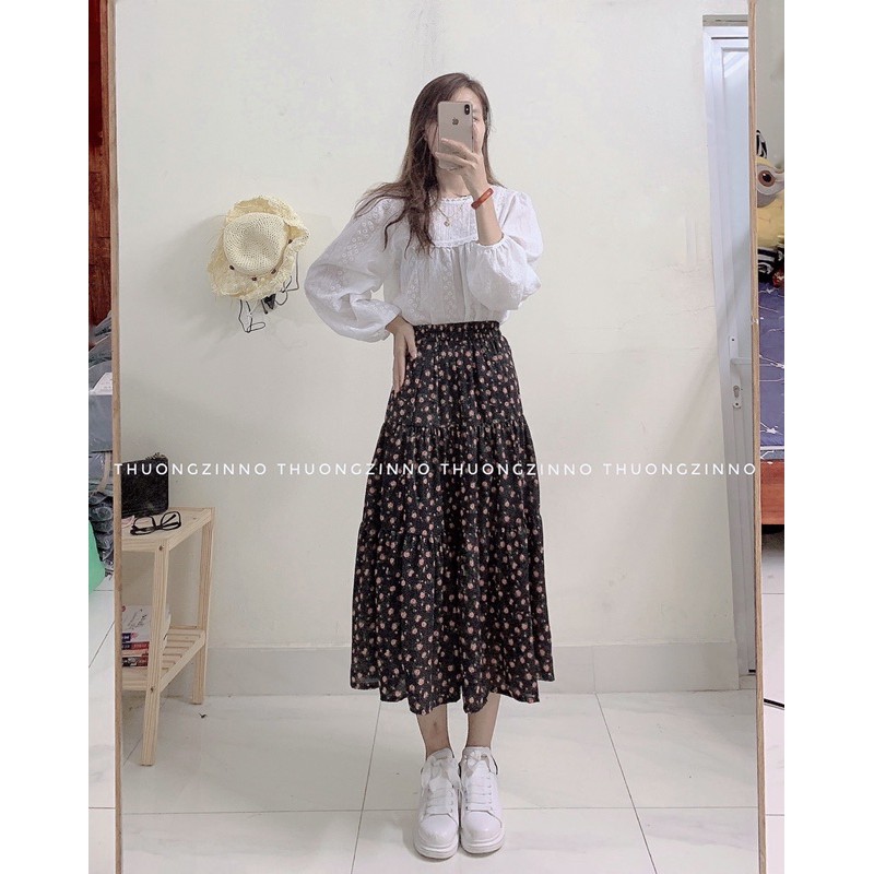 [ Mã WASTAPR giảm 10K đơn 50K] [Ảnh thật/Video]Chân váy hoa Liti kiểu mới phong cách Hàn Quốc hàng chất lượng cao | BigBuy360 - bigbuy360.vn