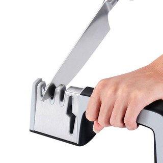 Knife sharpener 4-in-1 Manual System 3 Stage Knife Sharpening Tool