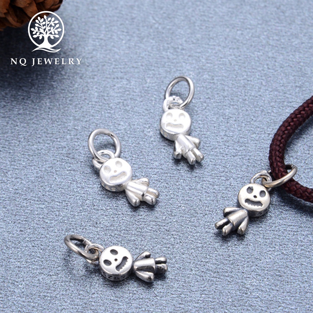 Charm bạc hình búp bê treo - NQ Jewelry