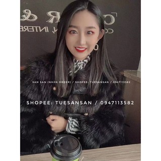 𝐎𝐑𝐃𝐄𝐑. Áo Khoác Lông Khóa Cài Quý Tộc (ẢNH FEEDBACK Ở CUỐI)