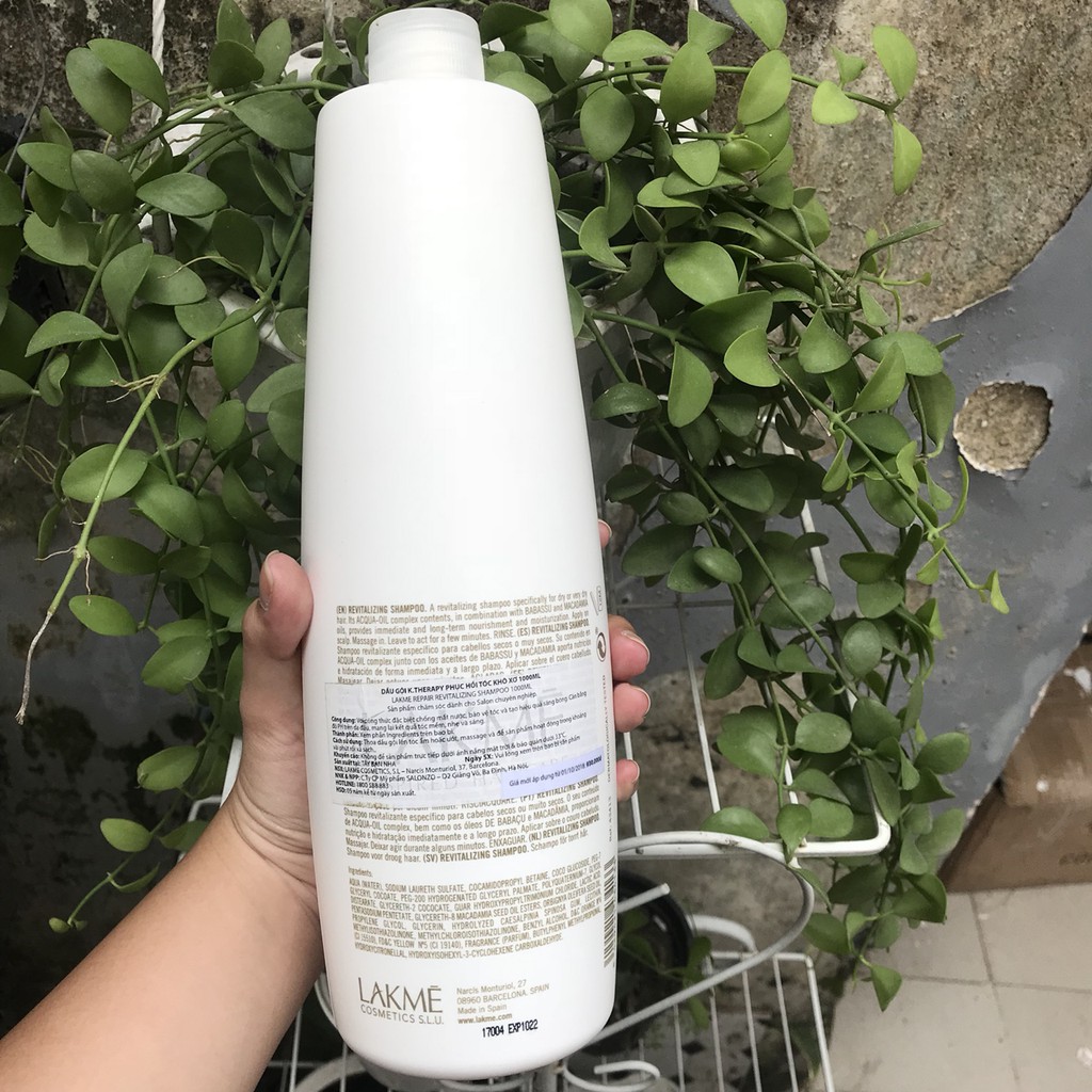Dầu gội phục hồi tóc khô xơ Lakme K.therapy Repair Revitalizing Shampoo 1000ml