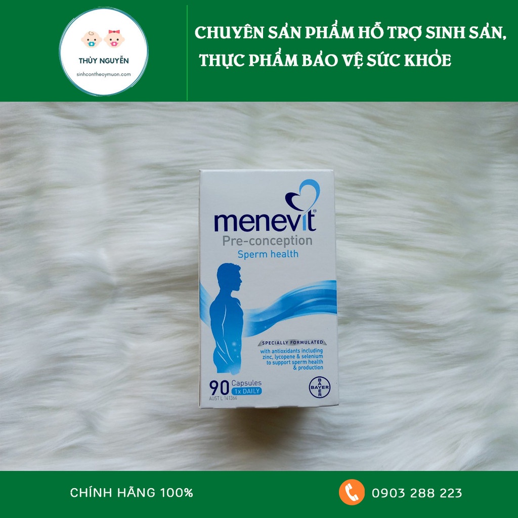 🌐Menevit 90 viên + Tinh chất hàu Oyster Plus của Úc