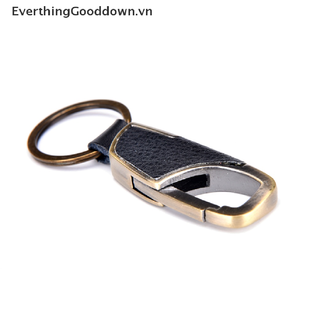 Móc Khóa Dây Da Và Kim Loại Sáng Tạo Dành Cho Nam