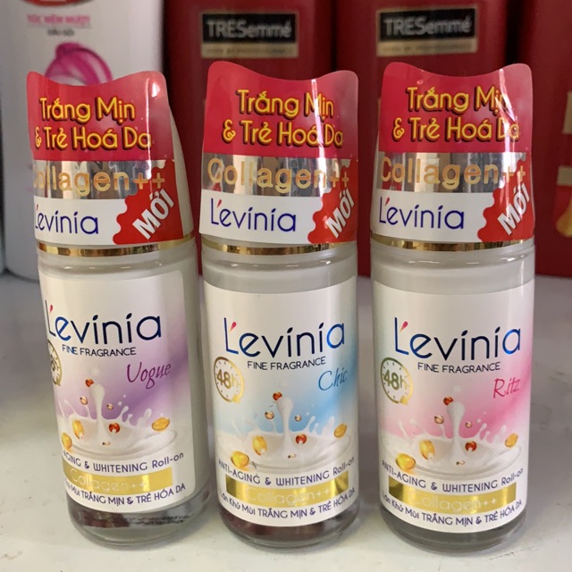 Lăn khử mùi Levinia Collagen++  Trắng Mịn Trẻ Hoá Da ( 55g )