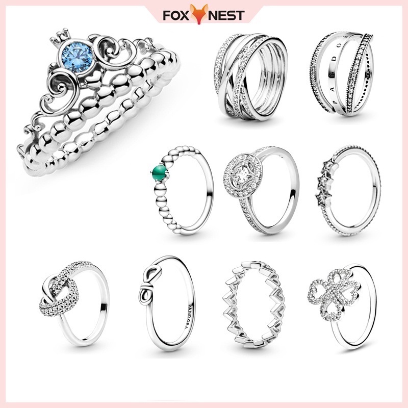 Nhẫn Thắt Nút Hình Vương Miện Thời Trang Lãng Mạn