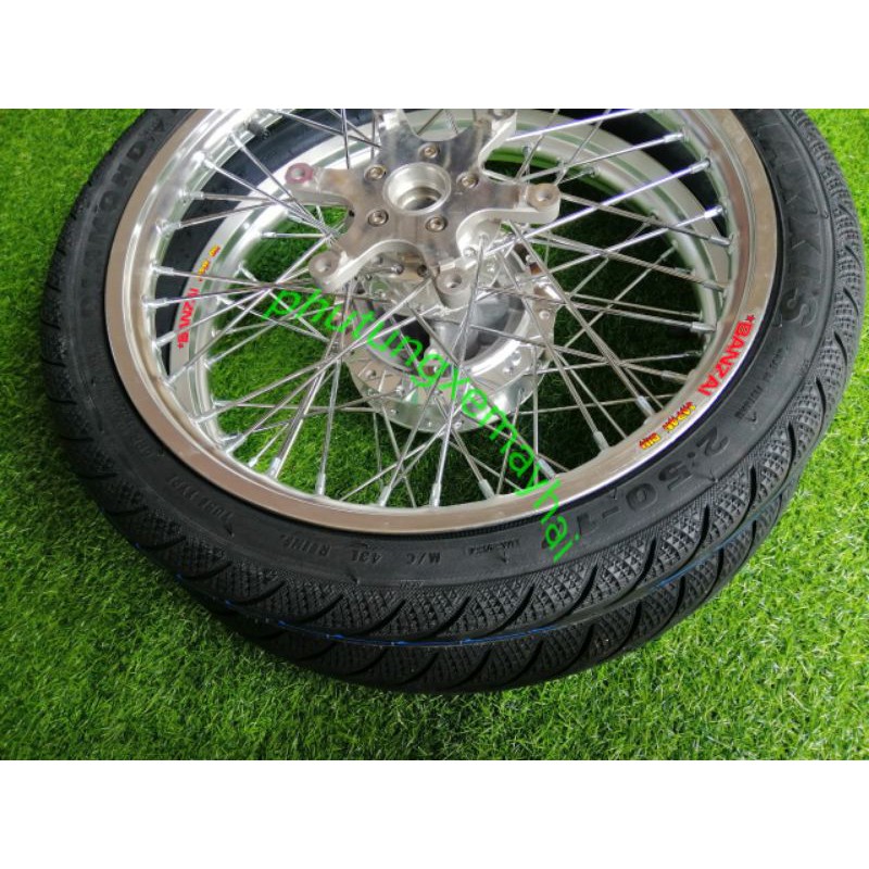 Bánh căm dành cho các dòng honda Winner 150 đùm mạ crom căm mạ crom niềng nhôm banzai thái full vỏ ruột maxiss