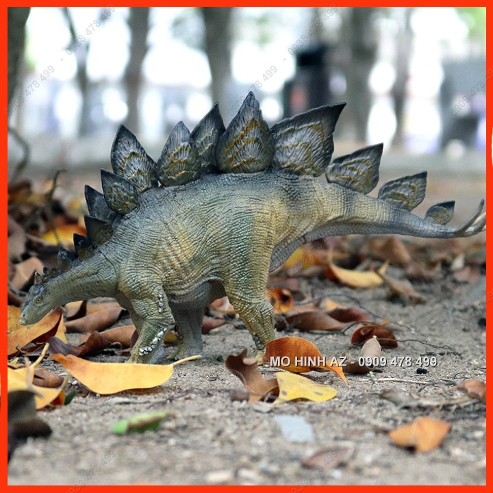Mô Hình Khủng Long Lá Phiến Sừng Stegosaurus - Size Trung - Xanh - 77211