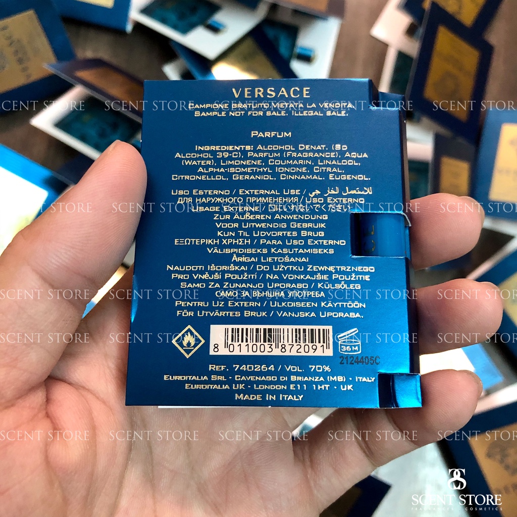 Scentstorevn - Vial chính hãng nước hoa Versace Eros EDT, EDP, Parfum [1ml]