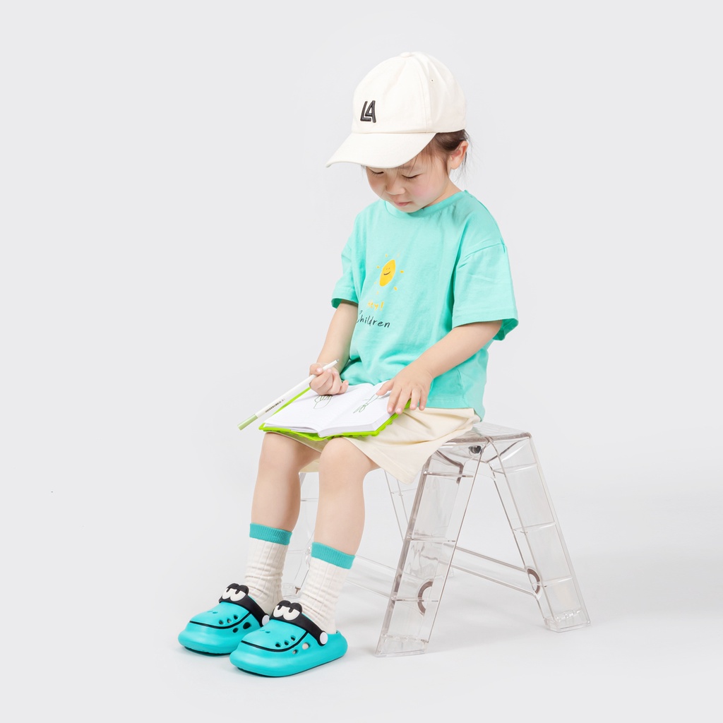 Dép Crocs Cheerful Mario họa tiết hoạt hình dễ thương thời trang cho trẻ nhỏ