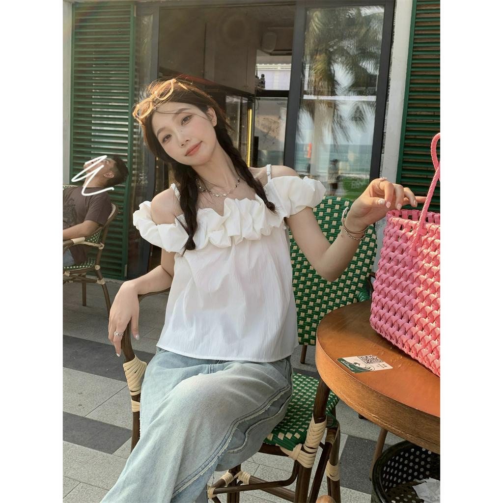 Áo Sơ Mi Một Dây Hở Vai Phong Cách Ngày Lễ  tao bao