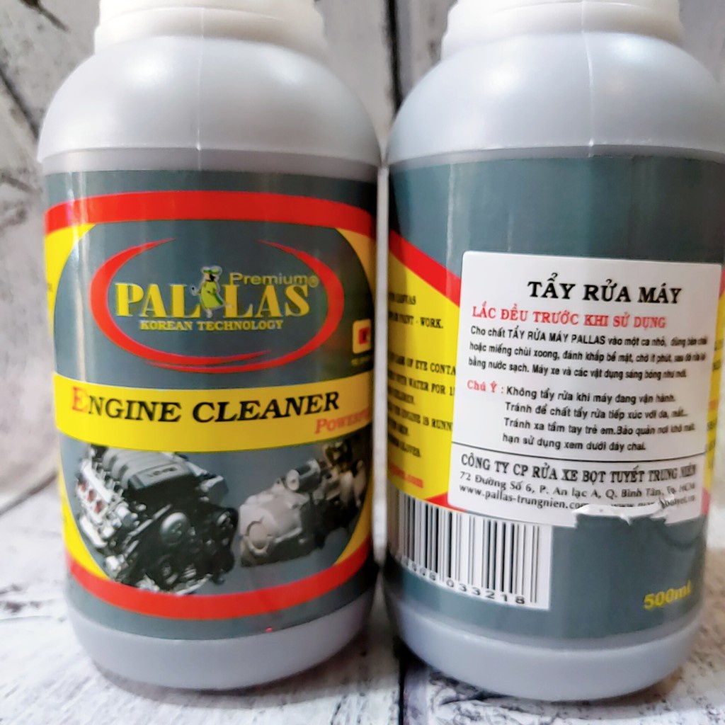 Tẩy rửa đầu bò PallasDung dịch tẩy rửa lốc máy, tẩy rửa đầu bò cực sạch PALLAS ENGINE CLEARNER