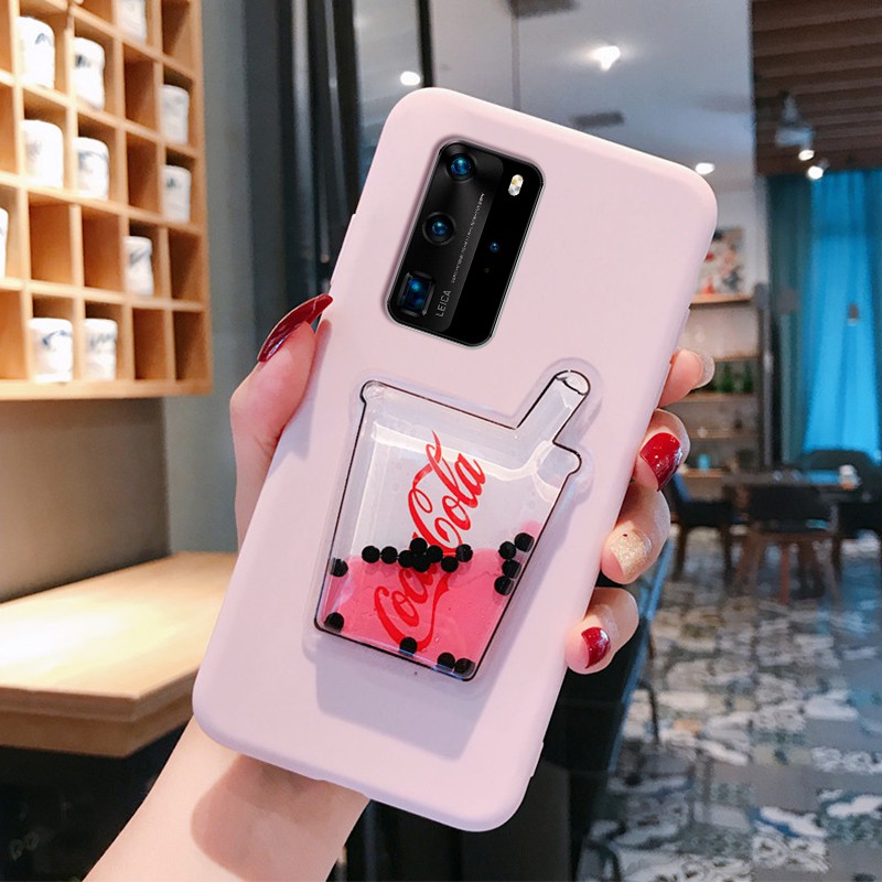 Ốp lưng Samsung S20 FE S10 S10+ S9 S9+ S8 S8+ M51 M31 M30S M21 M20 Note 10 9 8 Pro Plus Candy Solid Color Pearl milk tea Soft Case