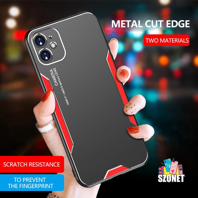 Ốp Lưng Chống Sốc Viền Kim Loại Cho Iphone 11 Pro Max Xs 7 8 Se 2020