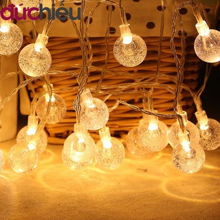 Dây đèn chớp tắt bi bọt đủ màu 9m , dây đèn trang trí chống nước, đèn trang trí noel