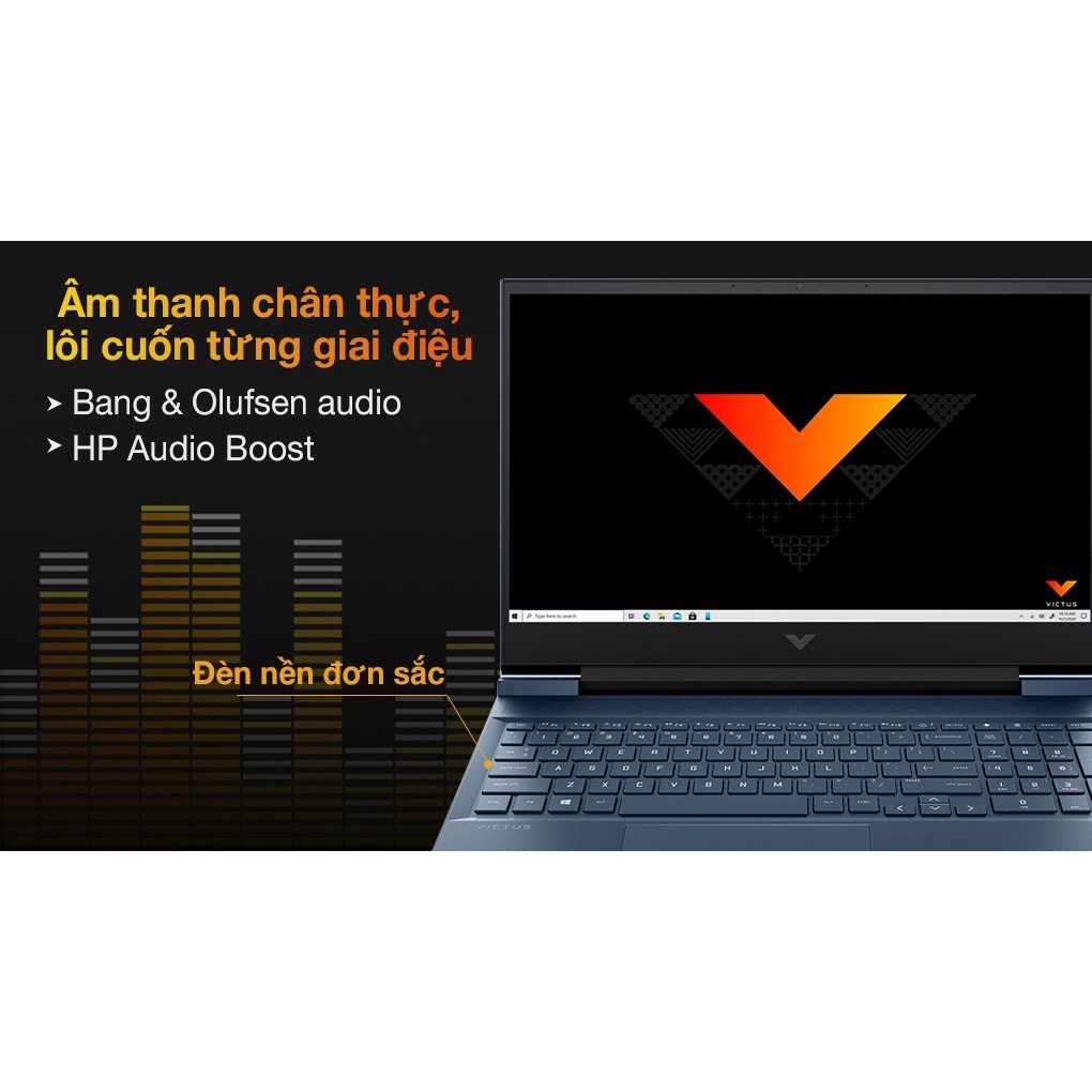 Laptop Gaming HP VICTUS 16 d0202TX i5 11400H/8GB/32GB+512GB/4GB RTX3050Ti/16.1"F/144Hz/Win11//Xanh
