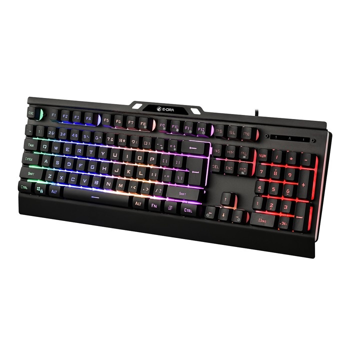 Bàn phím máy tính, bàn phím gaming, bàn phím giả cơ chơi game có dây E-Dra EK701 RGB - Led RGB - Hàng chính hãng
