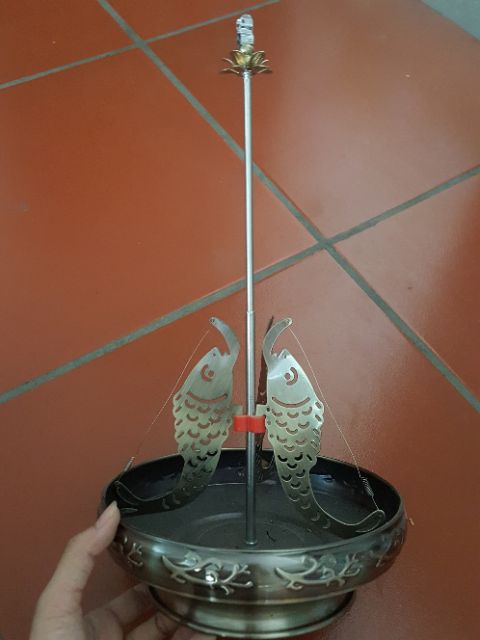 Đĩa Thắp Hương Vòng - Cá Chép Hóa Rồng kéo dài