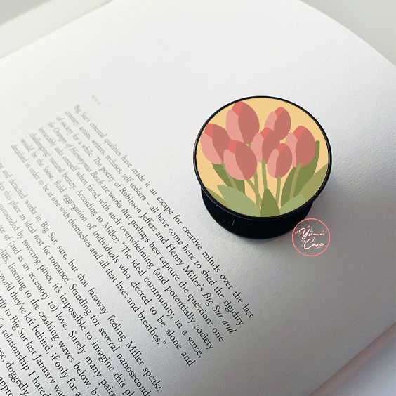 Popsocket in theo yêu cầu đế đen hoặc trắng Yumi Case ốp điện thoại