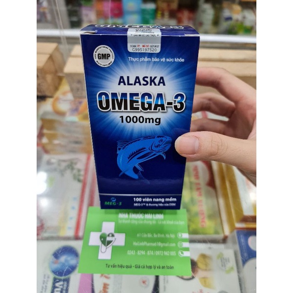 🔱   Alaska Omega 3 tăng cường thị lực - Lọ 100 viên