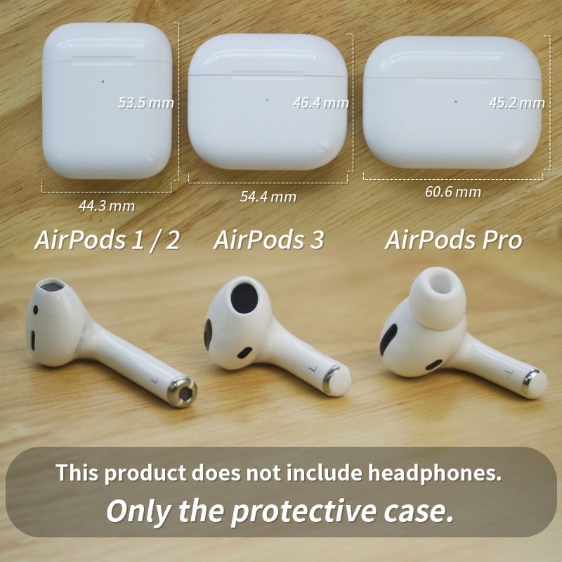 Vỏ Bảo Vệ Hộp Sạc Tai Nghe Bluetooth Không Dây Airpods 1 2 3 Pro Bằng Silicon Mềm Hình Cá Mập Biển Sâu Dễ Thương