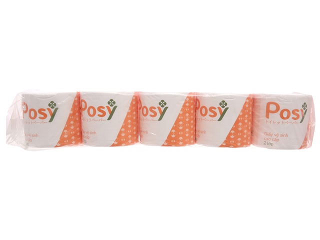 GIẤY VỆ SINH POSY CAO CẤP 10 CUỘN x 3 LỚP CÓ LÕI