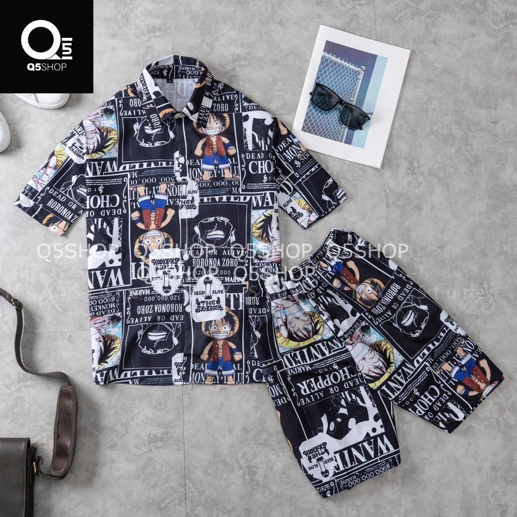 Bộ Đi biển, bộ ngủ nam nữ chất liệu vải lụa gió sợi tre thoáng mát in 3D | BigBuy360 - bigbuy360.vn